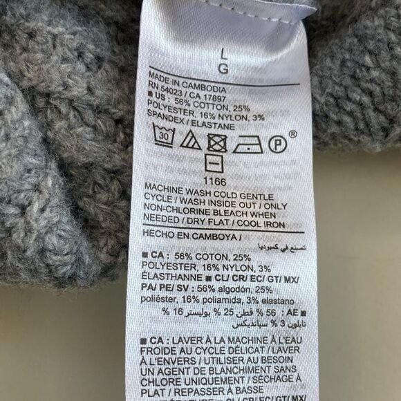 NWT OLD NAVY L Stretchy Cable Knit Sweater - Picture 8 of 14